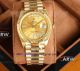 swiss clone rolex day date 40 yellow gold black bagutte diamond face watch (4)_th.jpg